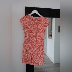 Reformation Red and White Mini Dress